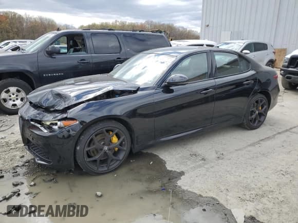 ✅ 2020 Alfa Romeo Giulia Ti Sport • VIN: ZARFANBN1L7634142 • Лот: 53271025. Опубликован ранее на Copart с пробегом 53 196 миль. Бесплатный доступ к архиву аукционных продаж из США и подробный отчёт об истории автомобиля на DreamBid. Изображение 1.