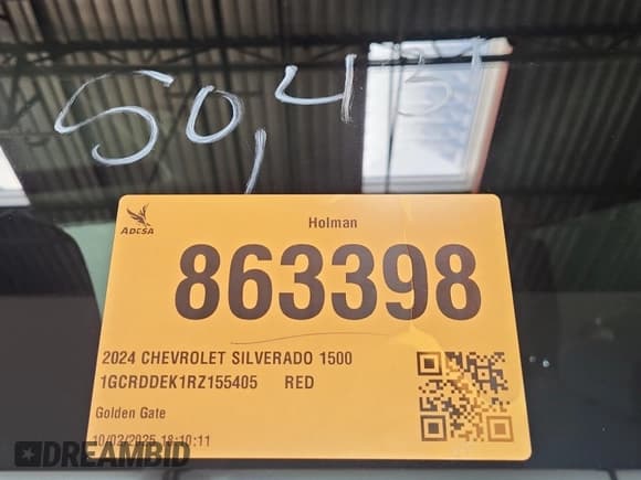 ✅ 2024 Chevrolet Silverado 1500 LT • VIN: 1GCRDDEK1RZ155405 • Lot: 43705319. Wystawiony na IAAI z przebiegiem 50 431 mil. Bezpłatny archiwum sprzedaży aukcyjnych z USA i szczegółowy raport historii pojazdu na DreamBid. Zdjęcie 17.