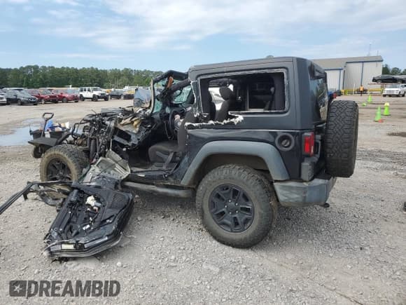 ✅ 2017 Jeep Wrangler Willys Wheeler • VIN: 1C4AJWAG9HL586630 • Lot: 56687105. Listed on Copart with Not provided. Free auction sales archive from the USA and detailed vehicle history report at DreamBid. Image 2.