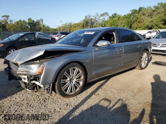 ✅ 2012 Audi A8 • VIN: WAURVAFD2CN016861 • Lot: 52667165. Listed on Copart with 101,793 mi. Free auction sales archive from the USA and detailed vehicle history report at DreamBid. Image 1.
