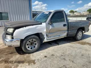 2004 Chevrolet Silverado 1500 Work Truck z VIN 1GCEC14X64Z109915, wystawiony jako Copart lot #60425735 z przebiegiem Nie podano mil oraz Szkoda całkowita • Salvage title. Historia ofert i sprzedaży dostępna na DreamBid. Obrazek 1.