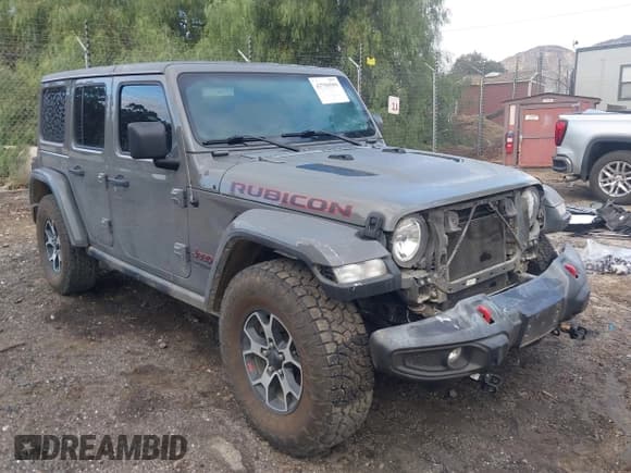 ✅ 2021 Jeep Wrangler Unlimited Rubicon • VIN: 1C4HJXFN7MW749263 • Lot: 43750599. Listed on IAAI with 85,131 mi. Free auction sales archive from the USA and detailed vehicle history report at DreamBid. Image 1.