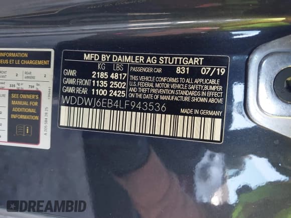 ✅ 2020 Mercedes-Benz C 43 AMG • VIN: WDDWJ6EB4LF943536 • Lot: 40410546. Wystawiony na IAAI z przebiegiem 30 974 mil. Bezpłatny archiwum sprzedaży aukcyjnych z USA i szczegółowy raport historii pojazdu na DreamBid. Zdjęcie 9.