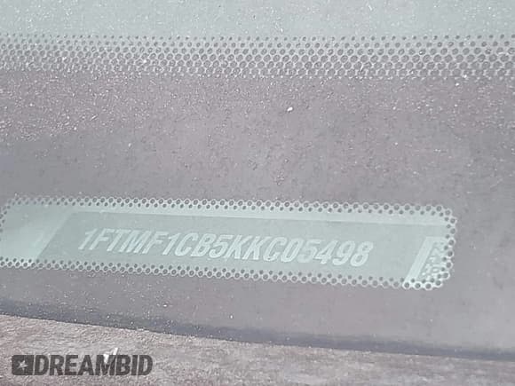 ✅ 2019 Ford F-150 XL • VIN: 1FTMF1CB5KKC05498 • Lot: 41997380. Listed on IAAI with 72,804 mi. Free auction sales archive from the USA and detailed vehicle history report at DreamBid. Image 9.