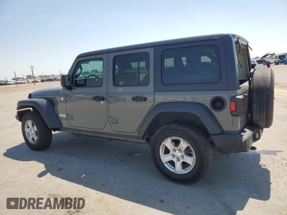 ✅ 2021 Jeep Wrangler Unlimited Sport S • VIN: 1C4HJXDN7MW527762 • Lot: 54991125. Listed on Copart with 83,382 mi. Free auction sales archive from the USA and detailed vehicle history report at DreamBid. Image 2.