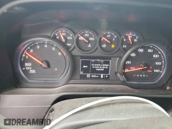 2022 Chevrolet Silverado 1500 Work Truck with VIN 1GCPDAEK1NZ615095, listed as a Copart auction lot 50160885 with 4,949 mi miles and Salvage title. Bid and sale history available at DreamBid. Image 9.