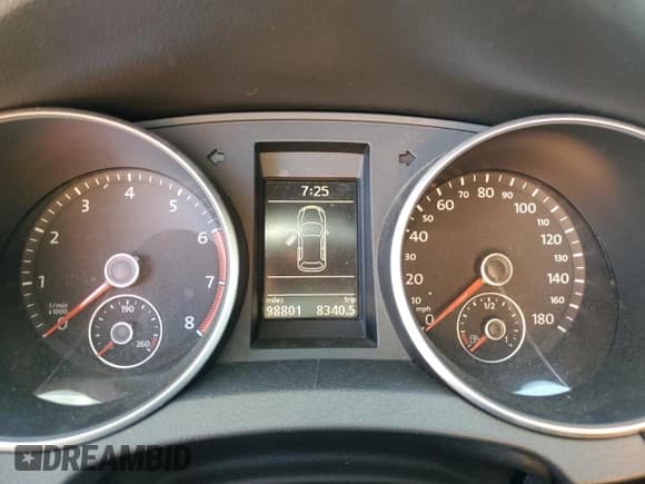 ✅ 2012 Volkswagen Golf GTI Autobahn • VIN: WVWHD7AJXCW253240 • Lot: 60790015. Listed on Copart with 98,801 mi. Free auction sales archive from the USA and detailed vehicle history report at DreamBid. Image 9.