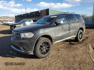✅ 2015 Dodge Durango Citadel • VIN: 1C4SDJET9FC101342 • Lot: 47074875. Wystawiony na Copart z przebiegiem 155 844 mil. Bezpłatny archiwum sprzedaży aukcyjnych z USA i szczegółowy raport historii pojazdu na DreamBid. Zdjęcie 1.