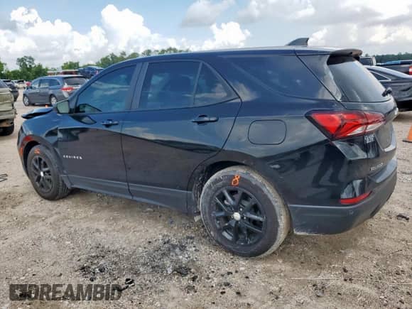 2024 Chevrolet Equinox LS with VIN 3GNAXHEG8RL145797, listed as a Copart auction lot 64265655 with 34,841 mi miles and Salvage title. Bid and sale history available at DreamBid. Image 2.