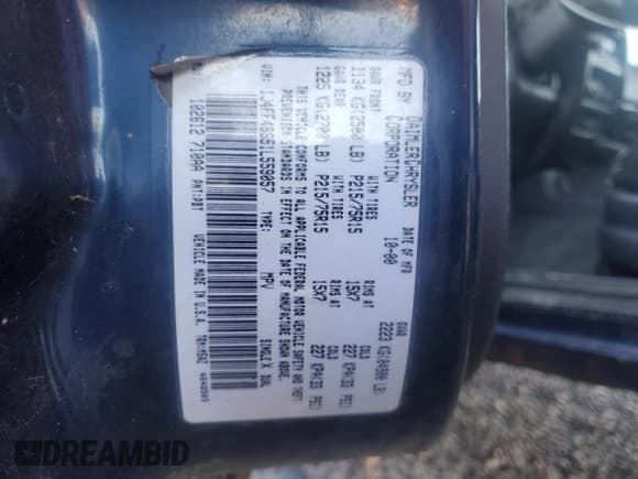 ✅ 2001 Jeep Cherokee Sport • VIN: 1J4FF48S51L559057 • Lot: 90066095. Listed on Copart with 263,004 mi. Free auction sales archive from the USA and detailed vehicle history report at DreamBid. Image 13.