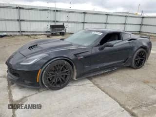 2019 Chevrolet Corvette Z06 2LZ with VIN 1G1YS2D68K5605471, listed as a Copart auction lot 84206164 with 87,844 mi miles and Salvage title. Bid and sale history available at DreamBid. Image 1.