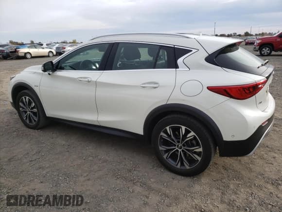 ✅ 2018 Infiniti QX30 Essential • VIN: SJKCH5CR2JA003228 • Lot: 81622384. Listed on Copart with 60,357 mi. Free auction sales archive from the USA and detailed vehicle history report at DreamBid. Image 2.