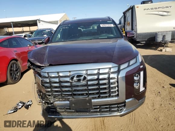 ✅ 2024 Hyundai Palisade Calligraphy • VIN: KM8R7DGE9RU657117 • Лот: 73962744. Опубликован ранее на Copart с пробегом 1 563 миль. Бесплатный доступ к архиву аукционных продаж из США и подробный отчёт об истории автомобиля на DreamBid. Изображение 5.