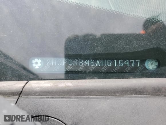 ✅ 2010 Honda Civic EX-L • VIN: 2HGFG1B96AH515977 • Lot: 50614285. Listed on Copart with Not provided. Free auction sales archive from the USA and detailed vehicle history report at DreamBid. Image 12.