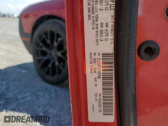 2015 Dodge Challenger R/T z VIN 2C3CDZAT1FH707986, wystawiony jako Copart lot #71866895 z przebiegiem 80 392 mil mil oraz Szkoda całkowita • Salvage title. Historia ofert i sprzedaży dostępna na DreamBid. Obrazek 13.