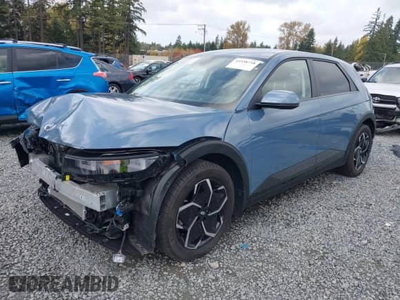 2023 Hyundai Ioniq 5 SEL with VIN KM8KN4AEXPU186267, listed as a IAAI auction lot 43558758 with 13,310 mi miles and . Bid and sale history available at DreamBid. Image 2.