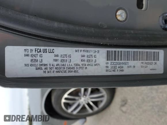 ✅ 2019 Dodge Challenger GT • VIN: 2C3CDZKG6KH545672 • Лот: 37519544. Опубликован ранее на Copart с пробегом 15 033 миль. Бесплатный доступ к архиву аукционных продаж из США и подробный отчёт об истории автомобиля на DreamBid. Изображение 14.