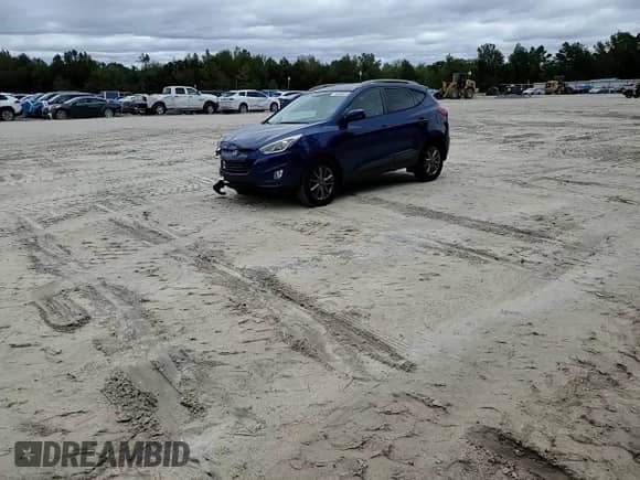 2014 Hyundai Tucson Limited with VIN KM8JU3AGXEU799903, listed as a Copart auction lot 90336815 with 82,303 mi miles and Salvage title. Bid and sale history available at DreamBid. Image 14.