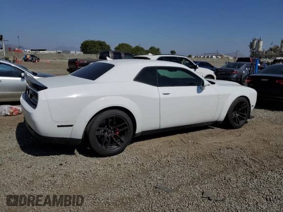 2021 Dodge Challenger SRT Hellcat with VIN 2C3CDZC93MH599434, listed as a Copart auction lot 54878345 with 16,554 mi miles and Salvage title. Bid and sale history available at DreamBid. Image 3.