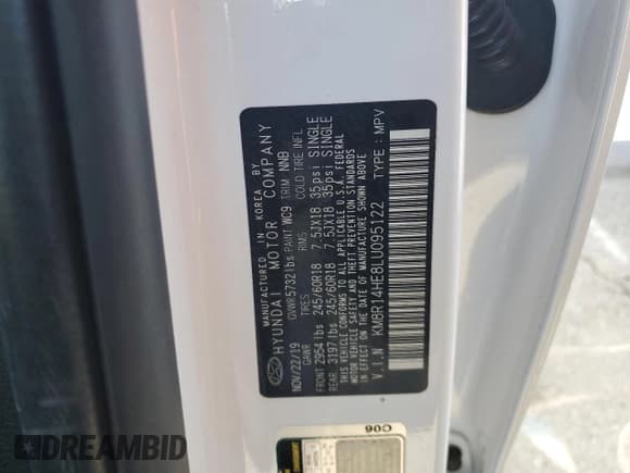 ✅ 2020 Hyundai Palisade SE • VIN: KM8R14HE8LU095122 • Лот: 43368455. Опубликован ранее на Copart с пробегом 61 656 миль. Бесплатный доступ к архиву аукционных продаж из США и подробный отчёт об истории автомобиля на DreamBid. Изображение 14.