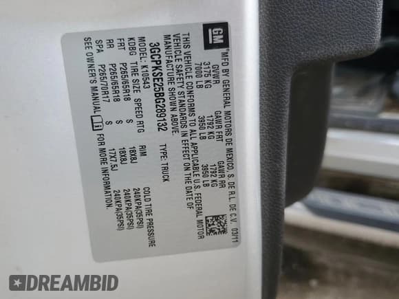 ✅ 2011 Chevrolet Silverado 1500 LT • VIN: 3GCPKSE25BG289132 • Lot: 44537455. Listed on Copart with 221,410 mi. Free auction sales archive from the USA and detailed vehicle history report at DreamBid. Image 12.