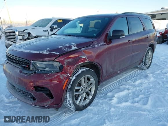 ✅ 2024 Dodge Durango GT Plus • VIN: 1C4RDJDG0RC173280 • Lot: 43646203. Wystawiony na IAAI z przebiegiem 22 295 mil. Bezpłatny archiwum sprzedaży aukcyjnych z USA i szczegółowy raport historii pojazdu na DreamBid. Zdjęcie 2.