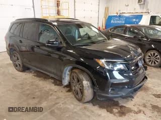 ✅ 2022 Honda Pilot Sport • VIN: 5FNYF6H39NB090745 • Lot: 43375050. Listed on IAAI with 35,659 mi. Free auction sales archive from the USA and detailed vehicle history report at DreamBid. Image 1.