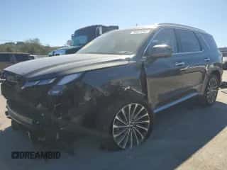 2023 Hyundai Palisade Calligraphy с VIN KM8R7DGEXPU506980, выставлен на аукционе Copart как лот 75437294 с пробегом 60 512 миль миль и Списание • Salvage title. История ставок и продаж доступна на DreamBid. Изображение 1.