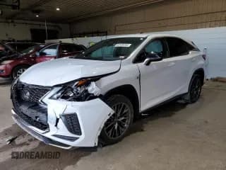 ✅ 2020 Lexus RX 350 F Sport • VIN: 2T2SZMDAXLC241997 • Lot: 82438164. Listed on Copart with 58,576 mi. Free auction sales archive from the USA and detailed vehicle history report at DreamBid. Image 1.