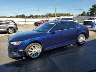 ✅ 2019 Audi A4 Premium • VIN: WAUDNAF46KA037177 • Lot: 90848555. Listed on Copart with 60,826 mi. Free auction sales archive from the USA and detailed vehicle history report at DreamBid. Image 1.