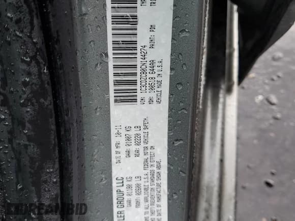 ✅ 2012 Dodge Avenger SXT • VIN: 1C3CDZCB0CN144274 • Лот: 70305594. Опубликован ранее на Copart с пробегом 117 187 миль. Бесплатный доступ к архиву аукционных продаж из США и подробный отчёт об истории автомобиля на DreamBid. Изображение 12.