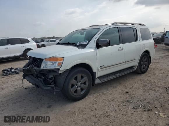 ✅ 2014 Nissan Armada Platinum • VIN: 5N1BA0NF0EN609842 • Лот: 89656855. Опубликован ранее на Copart с пробегом 164 255 миль. Бесплатный доступ к архиву аукционных продаж из США и подробный отчёт об истории автомобиля на DreamBid. Изображение 1.
