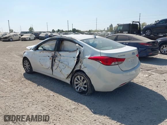 ✅ 2013 Hyundai Elantra GLS • VIN: 5NPDH4AE2DH198455 • Lot: 43236263. Listed on IAAI with 148,000 mi. Free auction sales archive from the USA and detailed vehicle history report at DreamBid. Image 3.