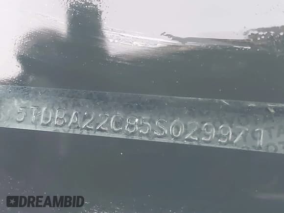 ✅ 2005 Toyota Sienna XLE Limited • VIN: 5TDBA22C85S029971 • Lot: 43881544. Listed on IAAI with 233,178 mi. Free auction sales archive from the USA and detailed vehicle history report at DreamBid. Image 13.