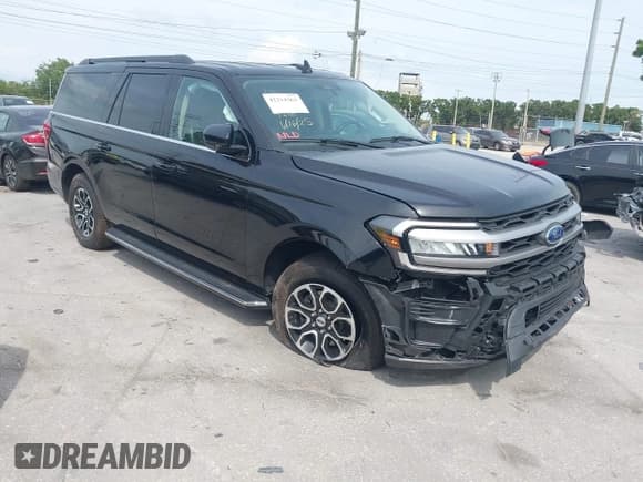✅ 2023 Ford Expedition Max XLT • VIN: 1FMJK1J81PEA03636 • Lot: 42214363. Listed on IAAI with 77,017 mi. Free auction sales archive from the USA and detailed vehicle history report at DreamBid. Image 1.