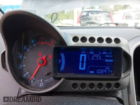 2013 Chevrolet Sonic LT with VIN 1G1JD6SG1D4175273, listed as a IAAI auction lot 42088533 with 108,974 mi miles and . Bid and sale history available at DreamBid. Image 7.