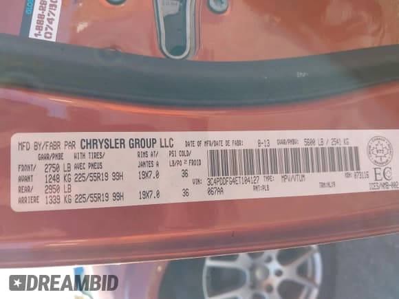 ✅ 2014 Dodge Journey R/T • VIN: 3C4PDDFG4ET104127 • Lot: 40702930. Wystawiony na IAAI z przebiegiem 87 058 mil. Bezpłatny archiwum sprzedaży aukcyjnych z USA i szczegółowy raport historii pojazdu na DreamBid. Zdjęcie 9.