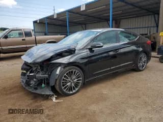 ✅ 2018 Hyundai Elantra Sport • VIN: KMHD04LB9JU447003 • Lot: 69148785. Listed on Copart with 79,913 mi. Free auction sales archive from the USA and detailed vehicle history report at DreamBid. Image 1.