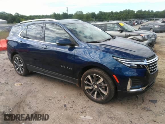 2022 Chevrolet Equinox Premier с VIN 3GNAXNEV1NS182042, выставлен на аукционе IAAI как лот 42340232 с пробегом 26 052 миль миль и . История ставок и продаж доступна на DreamBid. Изображение 1.