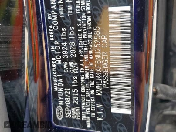 2022 Hyundai Elantra N Line с VIN KMHLR4AF6NU252585, выставлен на аукционе Copart как лот 68875945 с пробегом 48 892 миль миль и Чистый • Clean title. История ставок и продаж доступна на DreamBid. Изображение 13.