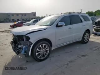 ✅ 2016 Dodge Durango Citadel • VIN: 1C4RDJEG0GC485904 • Lot: 56423465. Listed on Copart with 103,206 mi. Free auction sales archive from the USA and detailed vehicle history report at DreamBid. Image 1.