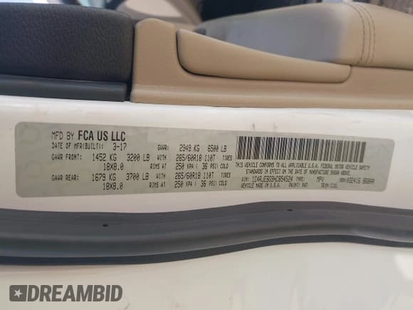 ✅ 2017 Jeep Grand Cherokee Limited • VIN: 1C4RJEBG9HC854524 • Lot: 42930306. Wystawiony na IAAI z przebiegiem 85 743 mil. Bezpłatny archiwum sprzedaży aukcyjnych z USA i szczegółowy raport historii pojazdu na DreamBid. Zdjęcie 9.