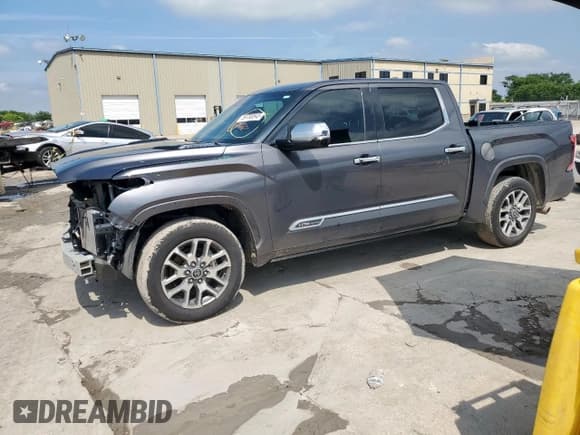 ✅ 2022 Toyota Tundra 1794 Edition Hybrid • VIN: 5TFMC5AB5NX001360 • Lot: 59780845. Listed on Copart with 44,860 mi. Free auction sales archive from the USA and detailed vehicle history report at DreamBid. Image 1.