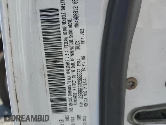 ✅ 2013 Ram 1500 Tradesman • VIN: 1C6RR6FG2DS665522 • Лот: 89654095. Опубликован ранее на Copart с пробегом 158 618 миль. Бесплатный доступ к архиву аукционных продаж из США и подробный отчёт об истории автомобиля на DreamBid. Изображение 12.