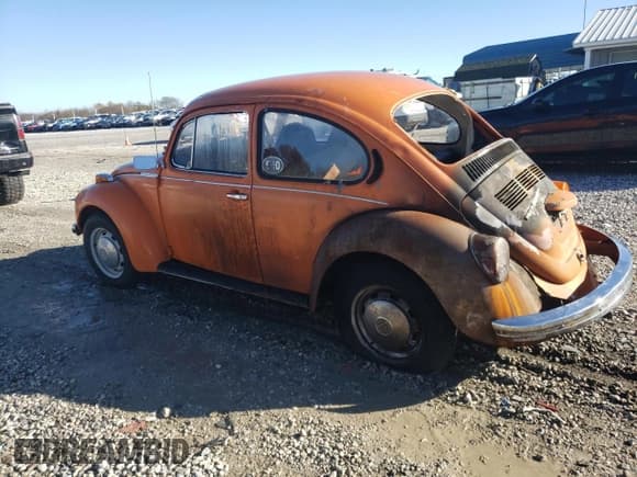 ✅ 1973 Volkswagen Beetle • VIN: 1332919096 • Lot: 81315254. Listed on Copart with 53,111 mi. Free auction sales archive from the USA and detailed vehicle history report at DreamBid. Image 2.