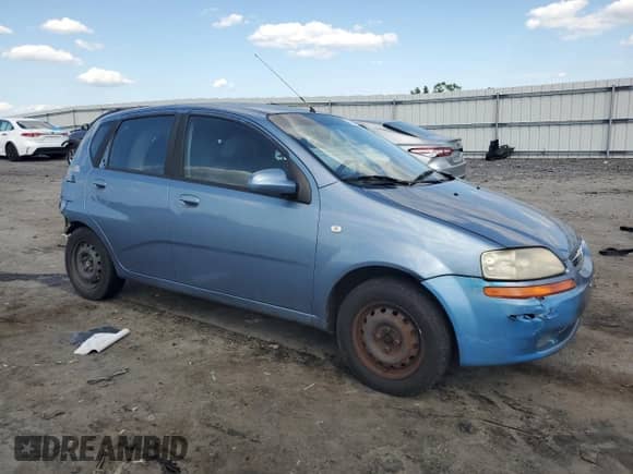 2006 Chevrolet Aveo LS z VIN KL1TD66626B601835, wystawiony jako Copart lot #66740784 z przebiegiem 200 805 mil mil oraz Czysty tytuł • Clean title. Historia ofert i sprzedaży dostępna na DreamBid. Obrazek 4.
