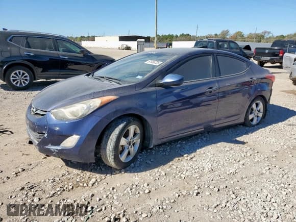 ✅ 2013 Hyundai Elantra GLS • VIN: 5NPDH4AE1DH271928 • Lot: 91486725. Listed on Copart with 192,530 mi. Free auction sales archive from the USA and detailed vehicle history report at DreamBid. Image 1.