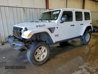 ✅ 2022 Jeep Wrangler Unlimited Sport S • VIN: 1C4HJXDG0NW179984 • Lot: 95406075. Listed on Copart with 44,409 mi. Free auction sales archive from the USA and detailed vehicle history report at DreamBid. Image 1.