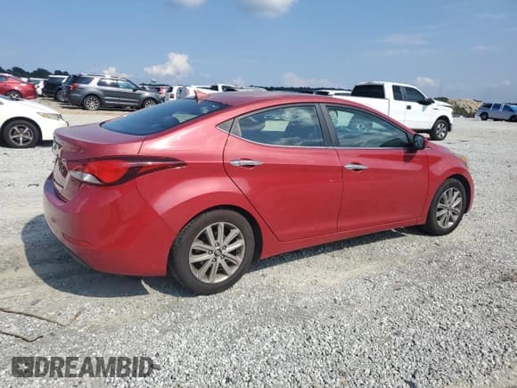 ✅ 2015 Hyundai Elantra SE • VIN: KMHDH4AE0FU344047 • Lot: 65758535. Listed on Copart with 141,666 mi. Free auction sales archive from the USA and detailed vehicle history report at DreamBid. Image 3.