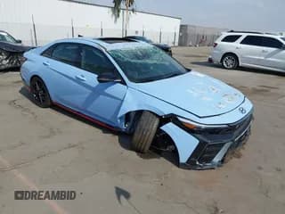 ✅ 2025 Hyundai Elantra • VIN: KMHLW4DK6SU027578 • Lot: 43063175. Listed on IAAI with 5,326 mi. Free auction sales archive from the USA and detailed vehicle history report at DreamBid. Image 1.